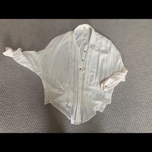 Free People white button down